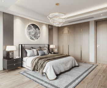 New Chinese Style Bedroom-ID:870055918
