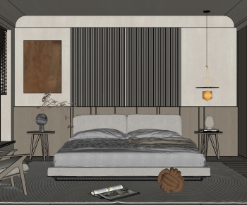 Modern Wabi-sabi Style Bedroom-ID:513653044