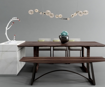New Chinese Style Dining Table And Chairs-ID:142977003