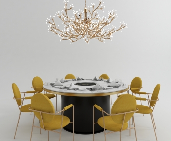 Modern Dining Table And Chairs-ID:665503984