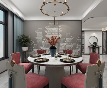 New Chinese Style Dining Room-ID:250200998