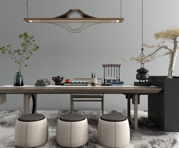 New Chinese Style Tea Tables And Chairs-ID:362720971