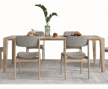 Nordic Style Dining Table And Chairs-ID:373204957