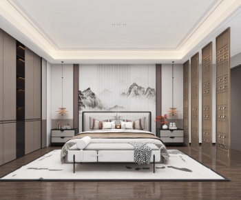 New Chinese Style Bedroom-ID:482517963