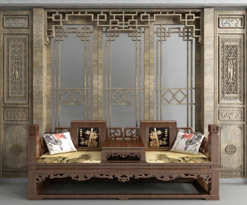 Chinese Style New Chinese Style A Sofa For Two-ID:882143027