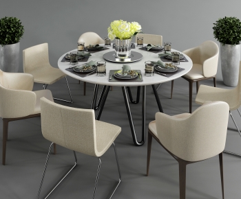 Modern Dining Table And Chairs-ID:755290999