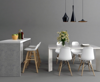 Nordic Style Dining Table And Chairs-ID:345740394