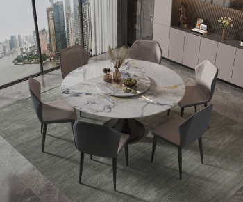 Modern Dining Table And Chairs-ID:615470452