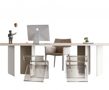 Modern Computer Desk And Chair-ID:206401111