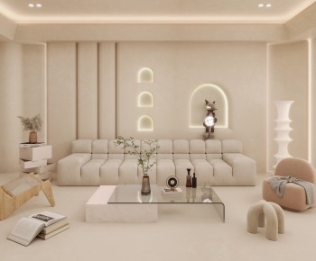 Wabi-sabi Style A Living Room-ID:465014935