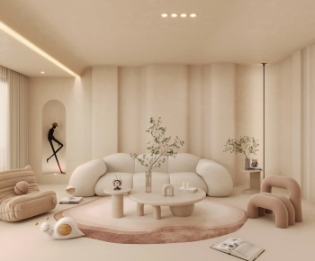 Wabi-sabi Style A Living Room-ID:674915085