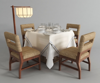 New Chinese Style Dining Table And Chairs-ID:694771053