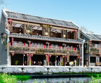 Chinese Style Ancient Architectural Buildings-ID:738425021