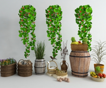 Modern Potted Green Plant-ID:281147969