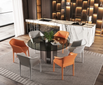 Modern Dining Table And Chairs-ID:796824938