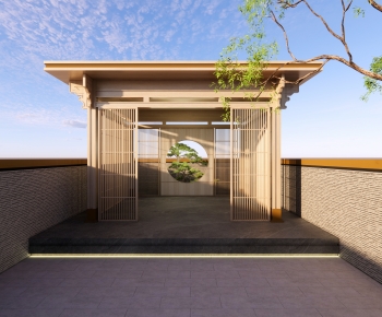 Modern New Chinese Style Courtyard/landscape-ID:985186102
