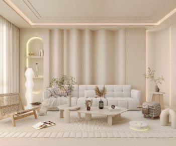 Wabi-sabi Style A Living Room-ID:940839057