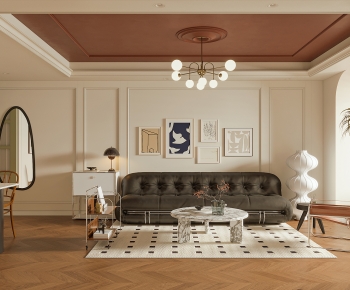 French Style A Living Room-ID:927125936