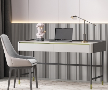 Modern Computer Desk And Chair-ID:828047995