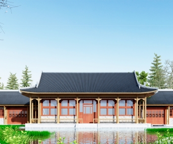 Chinese Style Ancient Architectural Buildings-ID:600671057