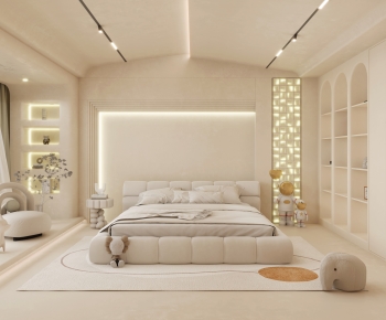 Wabi-sabi Style Bedroom-ID:698122027