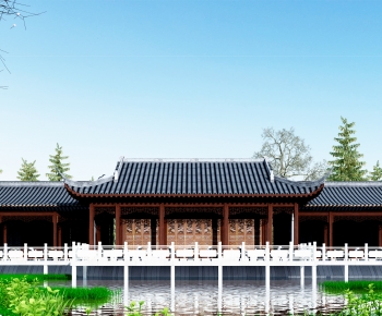 Chinese Style Ancient Architectural Buildings-ID:849793915