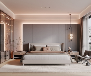 Modern Wabi-sabi Style Bedroom-ID:578959945