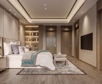New Chinese Style Bedroom-ID:891520985
