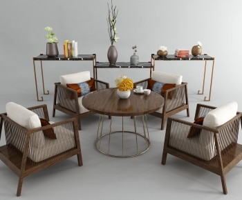 New Chinese Style Leisure Table And Chair-ID:857393981