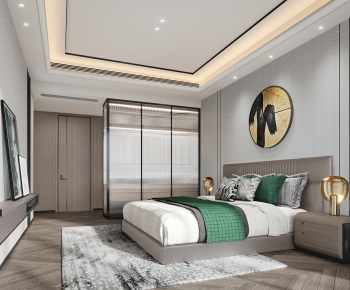 New Chinese Style Bedroom-ID:695538045