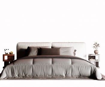 Modern Double Bed-ID:542569236