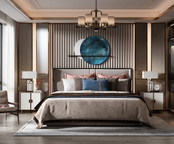 New Chinese Style Bedroom-ID:936867003