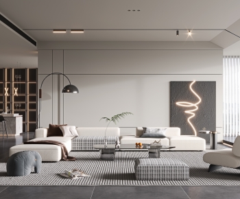 Modern A Living Room-ID:371809067