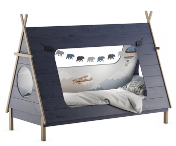 Modern Child's Bed-ID:295746098