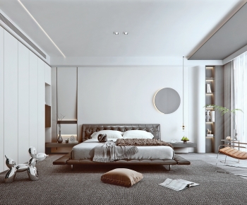 Modern Wabi-sabi Style Bedroom-ID:521924028