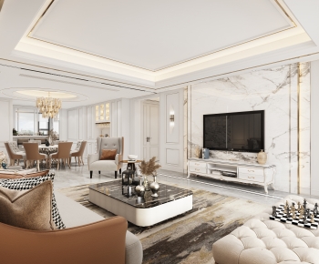 Modern Simple European Style A Living Room-ID:592667109