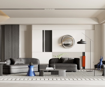 Modern A Living Room-ID:371270908