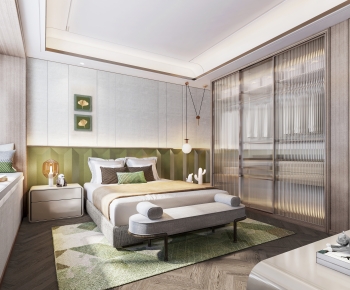 New Chinese Style Bedroom-ID:986001011