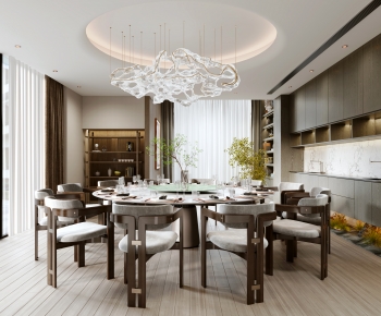 New Chinese Style Dining Room-ID:240890989