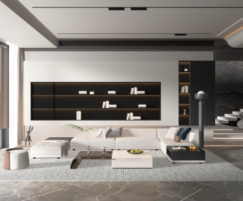 Modern A Living Room-ID:670603049