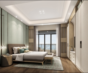 New Chinese Style Bedroom-ID:951867107