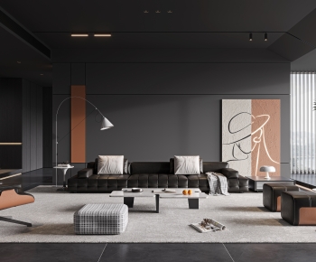 Modern A Living Room-ID:901555067