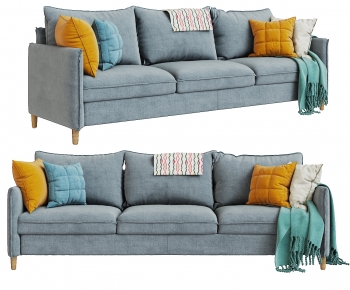 Nordic Style Three-seat Sofa-ID:342859035