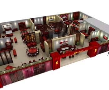 New Chinese Style Exhibition Hall-ID:450999741