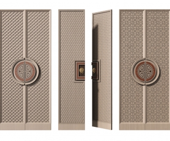 New Chinese Style Double Door-ID:289251099