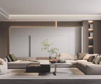 Modern A Living Room-ID:786365998