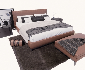Modern Double Bed-ID:115971097
