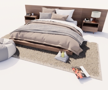 Modern Double Bed-ID:980524061