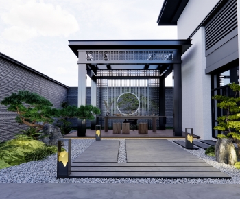 Modern New Chinese Style Courtyard/landscape-ID:501571892