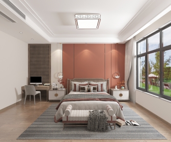 New Chinese Style Bedroom-ID:733205082